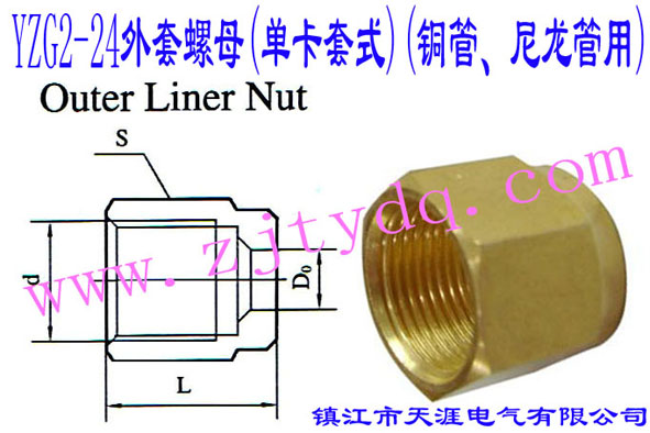 YZG2-24ĸ(οʽ)(~)Outer Liner Nut