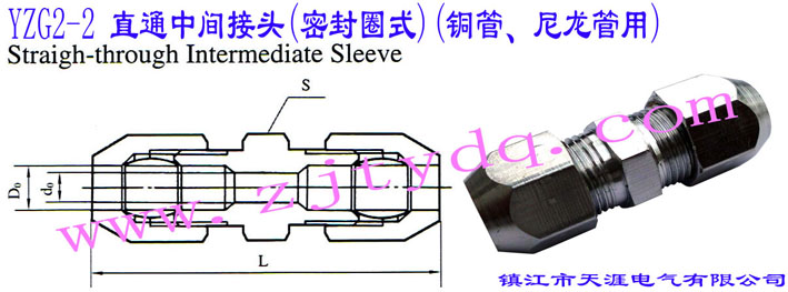 YZG2-2 ֱͨg^(ܷȦʽ)(~)Straight-through Intermediate Sleeve
