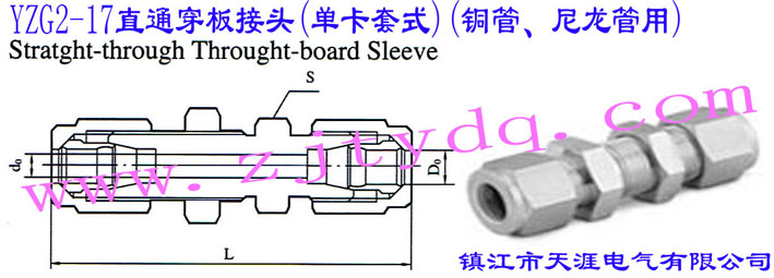 YZG2-17ֱͨ^(οʽ)(~)Straight-through Through-board Sleeve